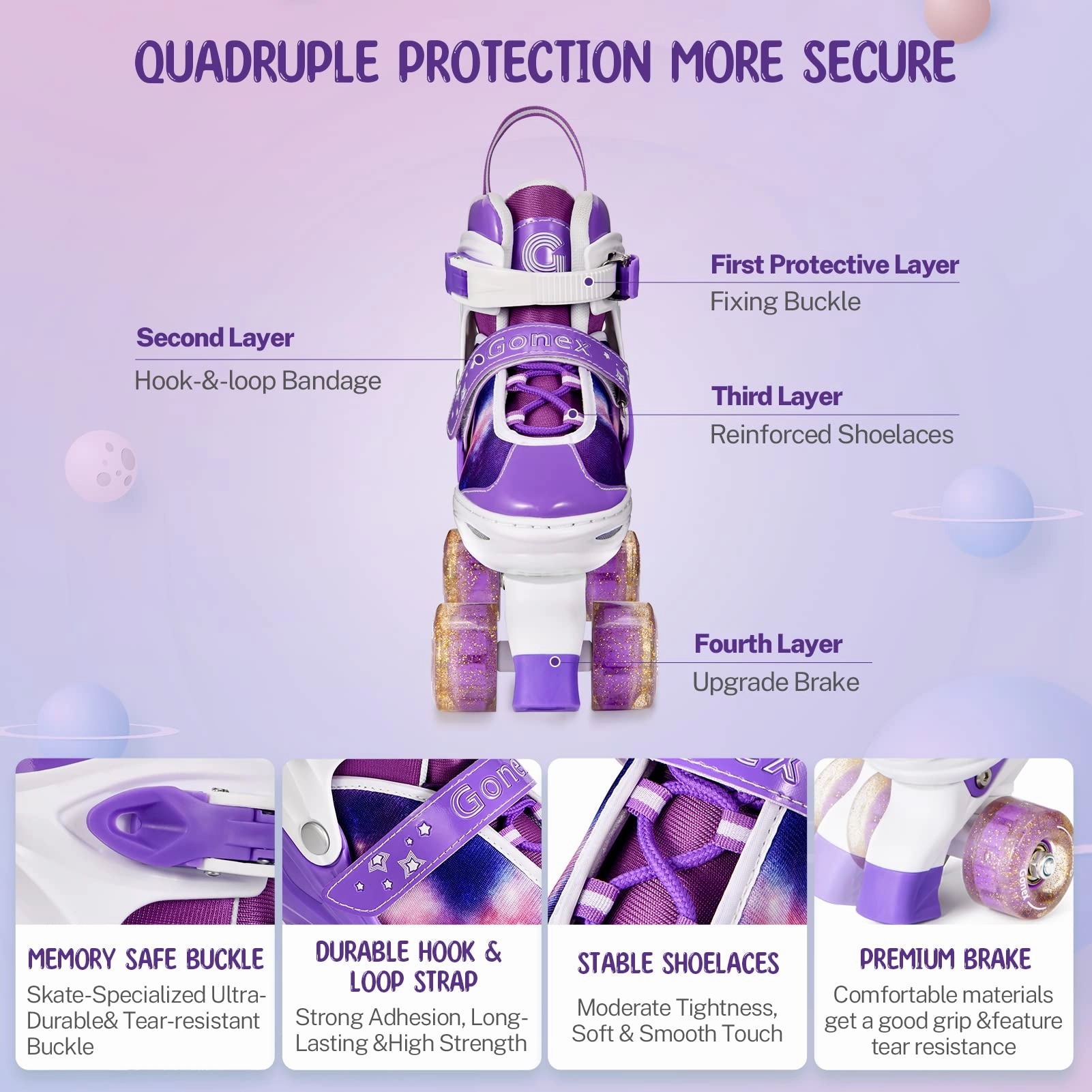 Buy One Get One Skate Gonex Roller Skates