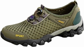 Men Summer Mesh Breathable Hiking Shoes Comfortable Walking Shoes Outdoor Travel Shoes Sneaker Rack for Men Bedroom Men Shoes Best Barefoot Casual Shoes