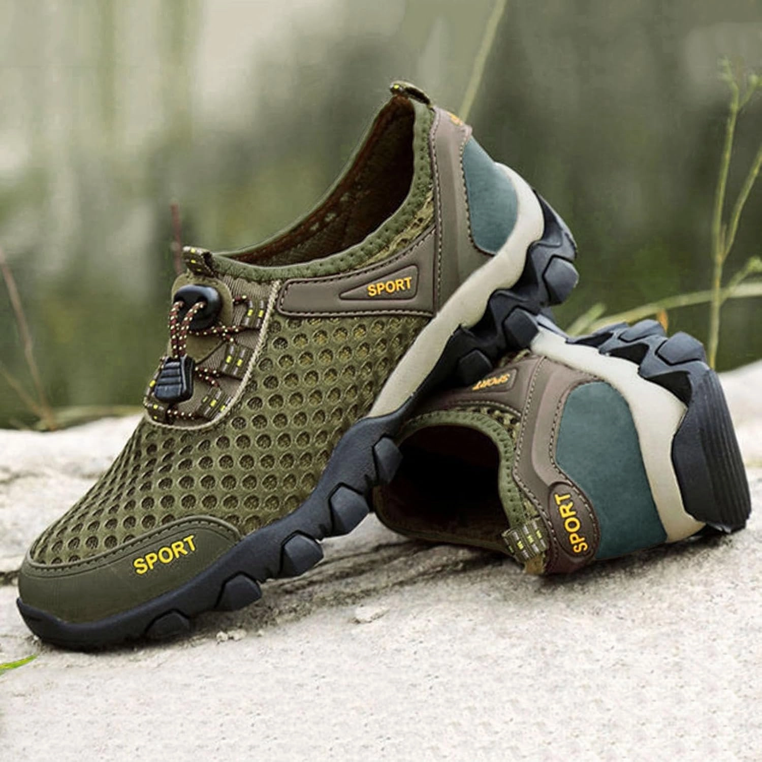 American Made Casual Shoes Men Summer Mesh Breathable Hiking Shoes Comfortable Walking Shoes Outdoor Travel Shoes Sneaker Rack for Men Bedroom Men Shoes