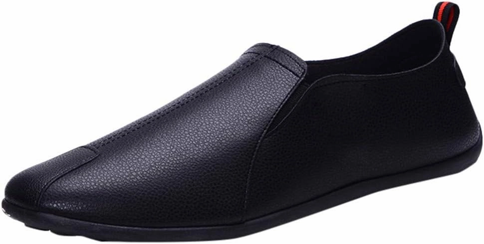 Men's Casual Dress Sneakers Fashion Men Leather Casual Slip-On Breathable Driving Boat Shoes Dress Shoes Casual Homecoming Shoes