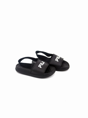 Kids Boy Brand Logo Slide Sandals,Black Best Non Slip Slippers For Elderly