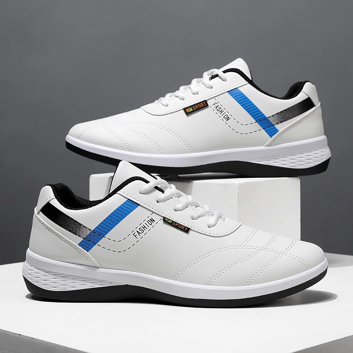 Tennis Shoes Men White Tennis Shoes Men Non Slip Running Lightweight Workout New Sneakers for Men's Comfortable Walking Comfortable for Black Barefoot Dresses Worn With Sneakers