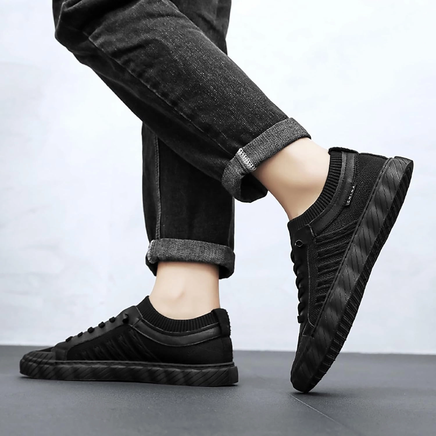 Cumming In Sneakers Tennis Shoes Men White Tennis Shoes Men Non Slip Running Lightweight Workout New Sneakers for Men's Comfortable Walking Comfortable for Black Barefoot