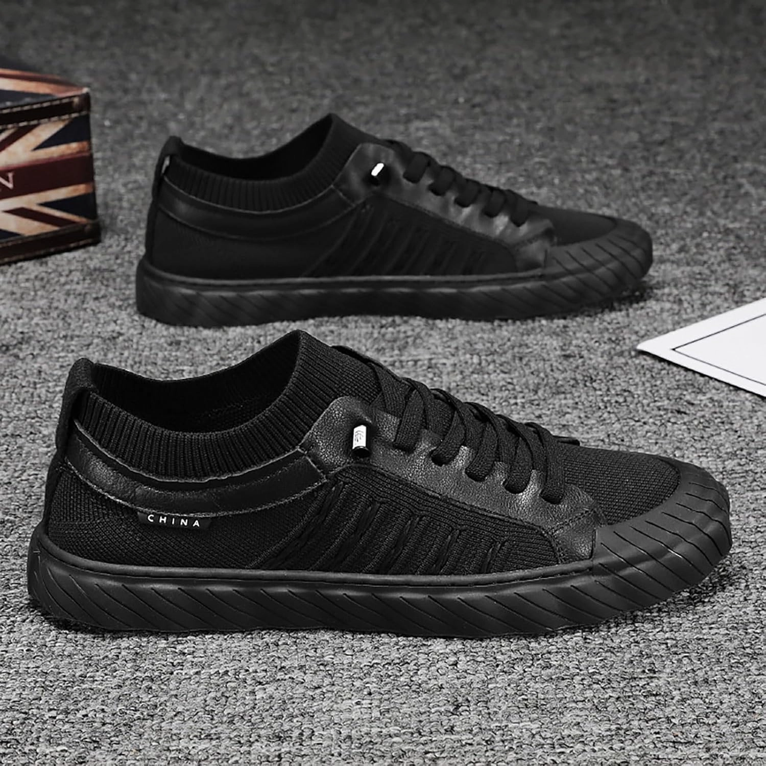 D&g Sneakers Tennis Shoes Men White Tennis Shoes Men Non Slip Running Lightweight Workout New Sneakers for Men's Comfortable Walking Comfortable for Black Barefoot