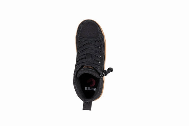 Toddler  - Black/Gum CS Canvas Shoes Mid Top Skate Shoe