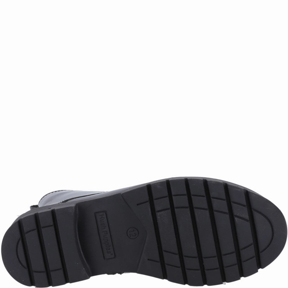 Black Lauren Patent Junior School Shoes These Boots Are Made Of Walking