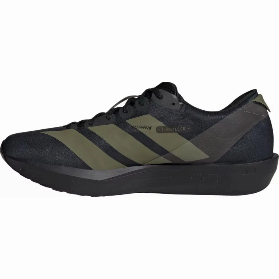Adidas Five Ten Climbing Shoes Men's Adizero Adios 9 Running Shoes Core Black / Focus Olive / Charcoal