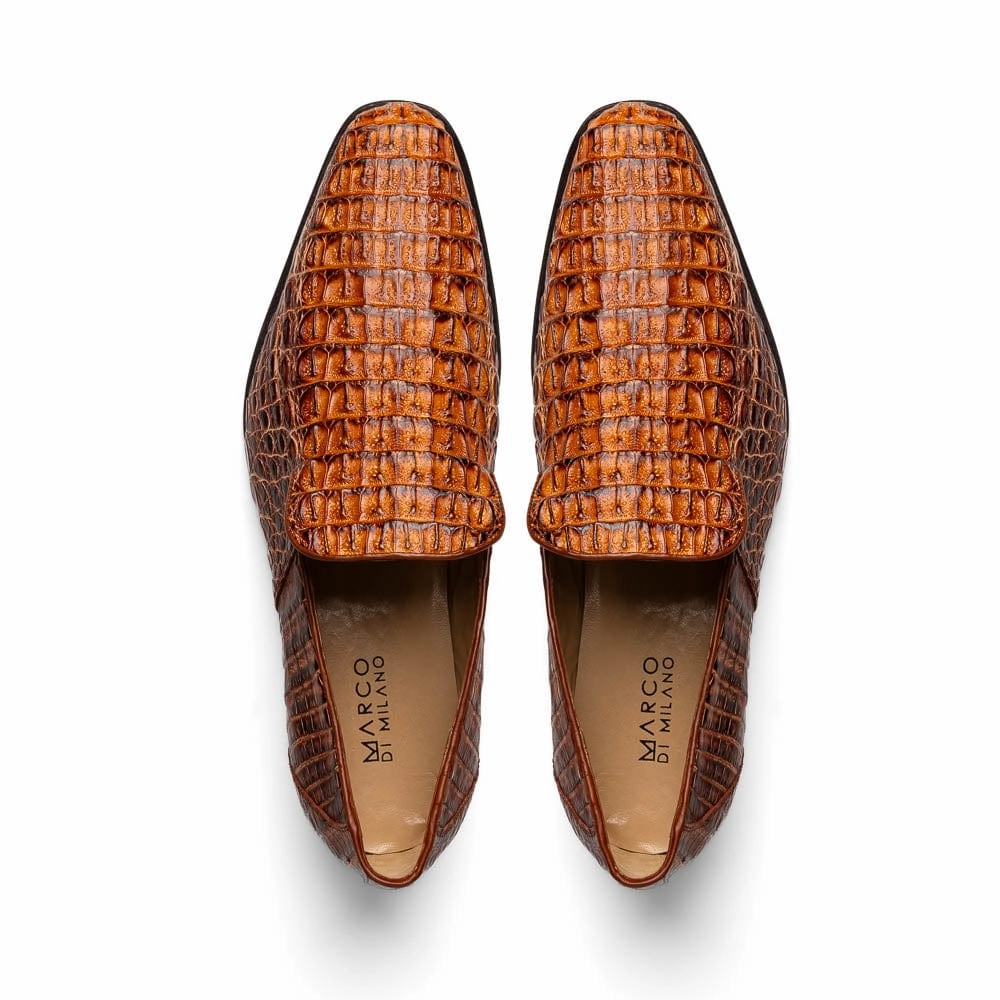 Trento Rustic Cognac Dress Loafer Shoes