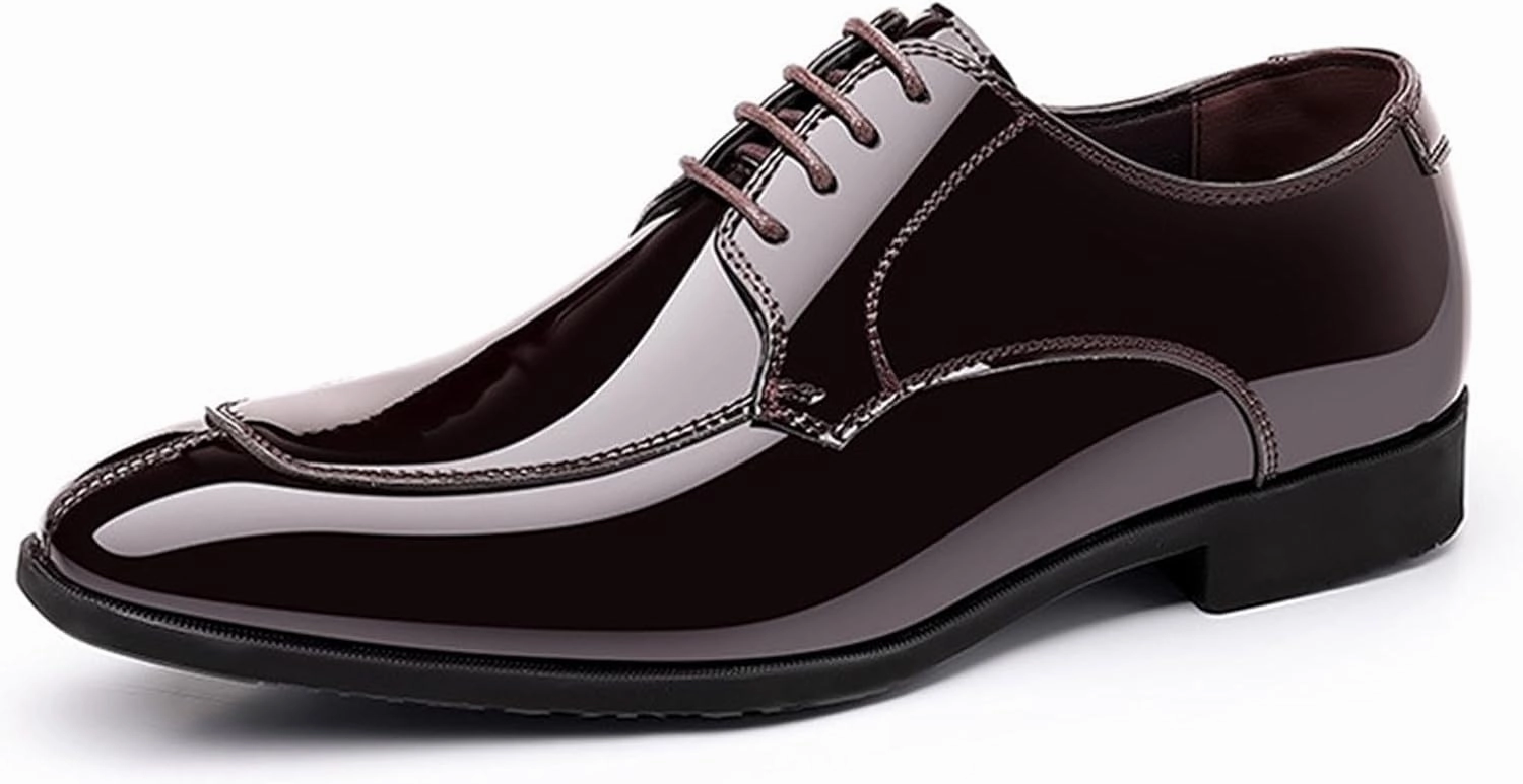 Tuxedo Shoes for Men Fashion Formal Business Oxford Dress Shoe Lace up Slip on Party Dressy Footwear Wedding Fila Casual Shoes