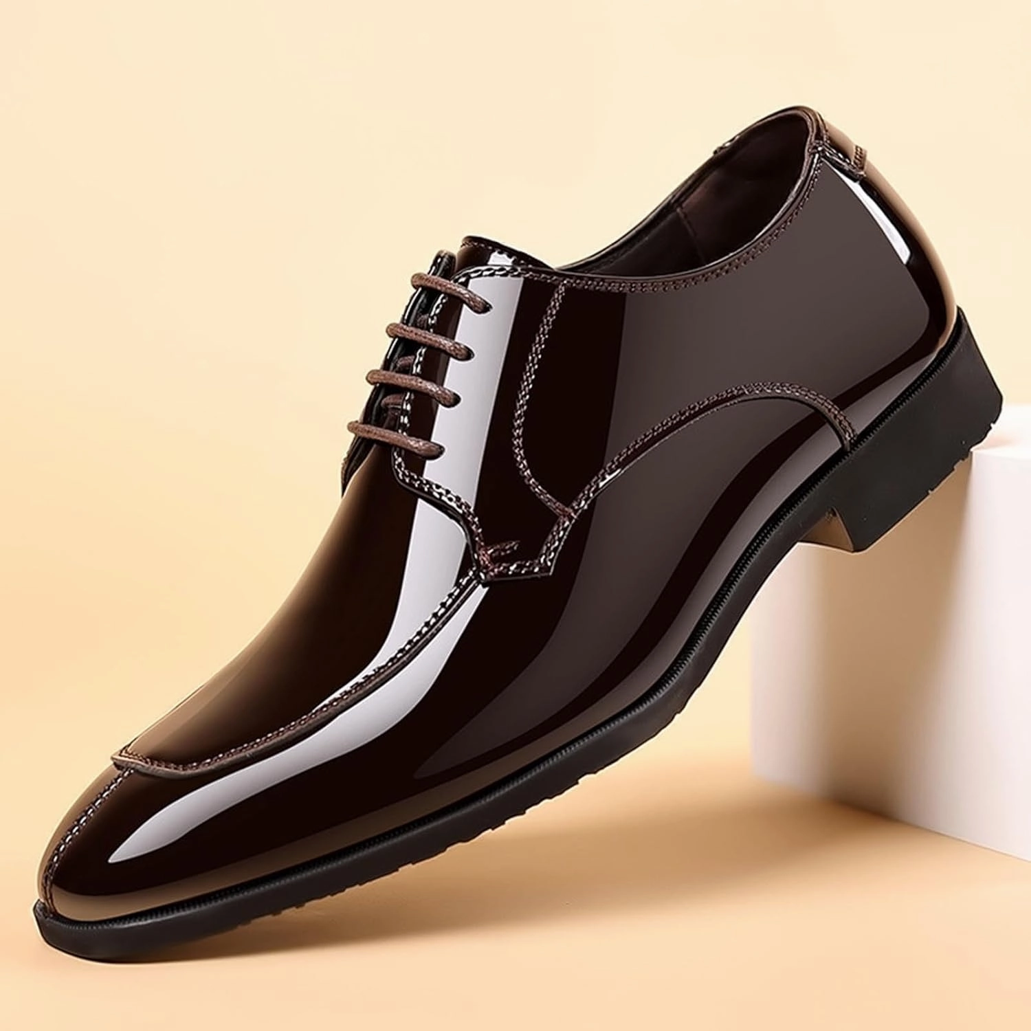 Tuxedo Shoes for Men Fashion Formal Business Oxford Dress Shoe Lace up Slip on Party Dressy Footwear Wedding Rock Casual Shoes