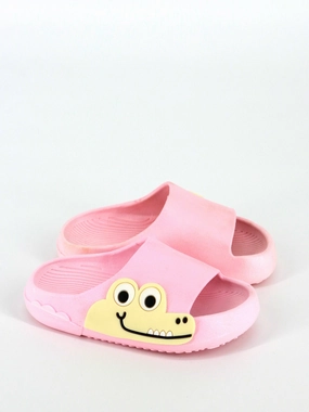 Essie Marshmallow Vs Ballet Slippers Kids Girl Cartoon Crocodile Slippers Shoes,Pink