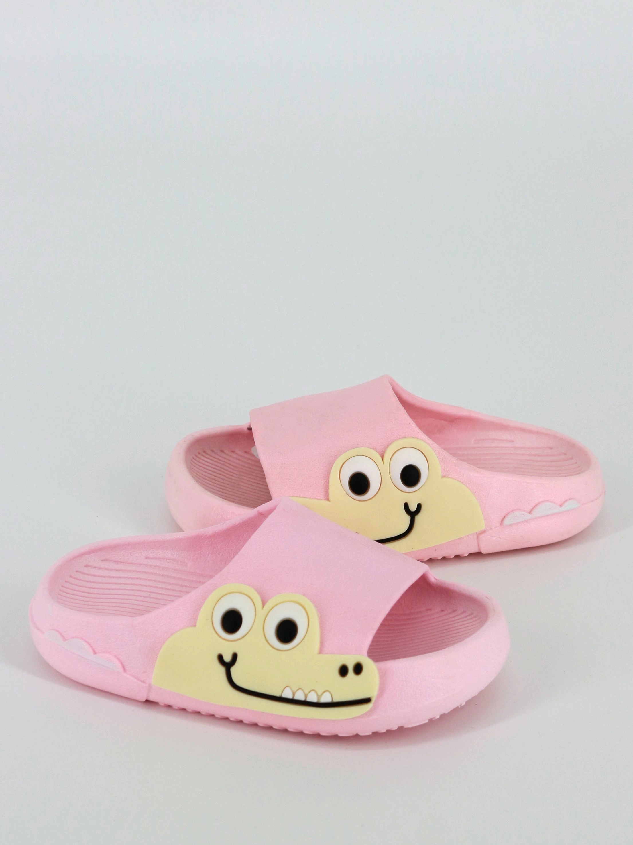 Non Slip Slippers For Elderly Man Kids Girl Cartoon Crocodile Slippers Shoes,Pink