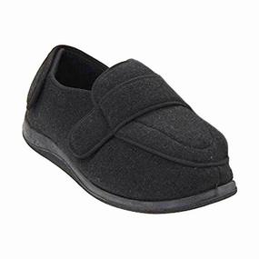 Merino Slippers Foamtreads Physician Extra Wide Slipper Black (Women's)