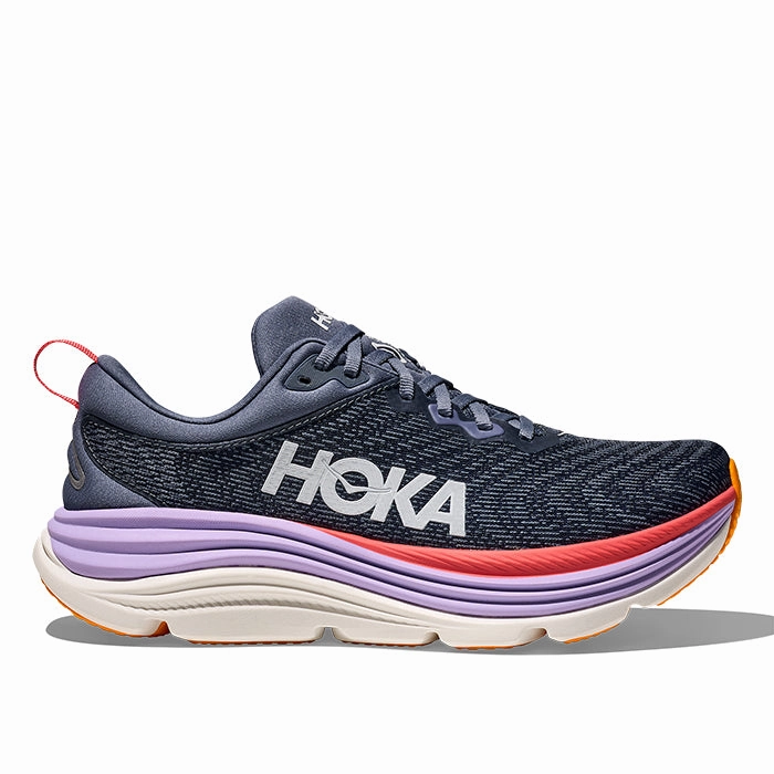 Womens Hoka Gaviota 5 Wide in Anchor/Grapefuit Shoes Transport