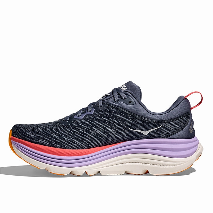 Shoes Reviews For Walking Womens Hoka Gaviota 5 Wide in Anchor/Grapefuit