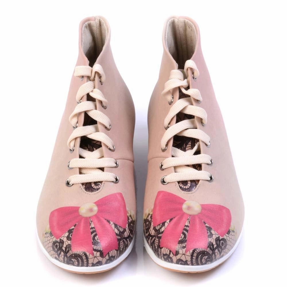Pink Ribbon Short Boots LND1128 Hiking And Snow Boots