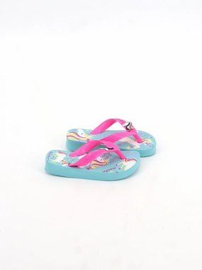God Slippers Kid's Girl Graphic Printed Slippers,Pink/Light Blue