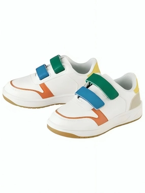 Kids Boy's Colorblocked Sneakers,Multi White Casual Sneakers