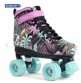 Broken Skate Shoes Sfr Vision Canvas Quad Roller Skates - Floral
