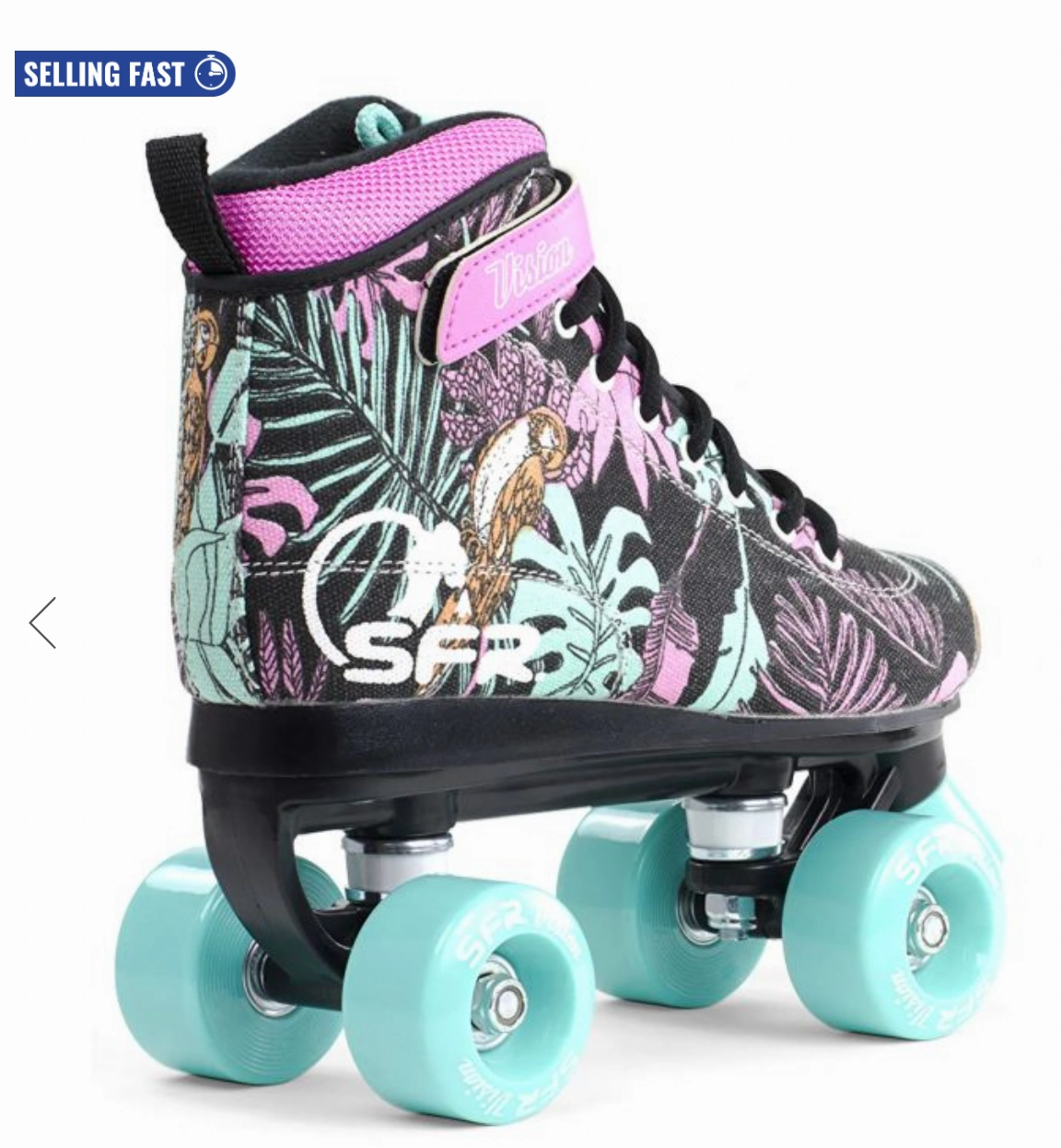 Amazon Cheap Skate Sfr Vision Canvas Quad Roller Skates - Floral