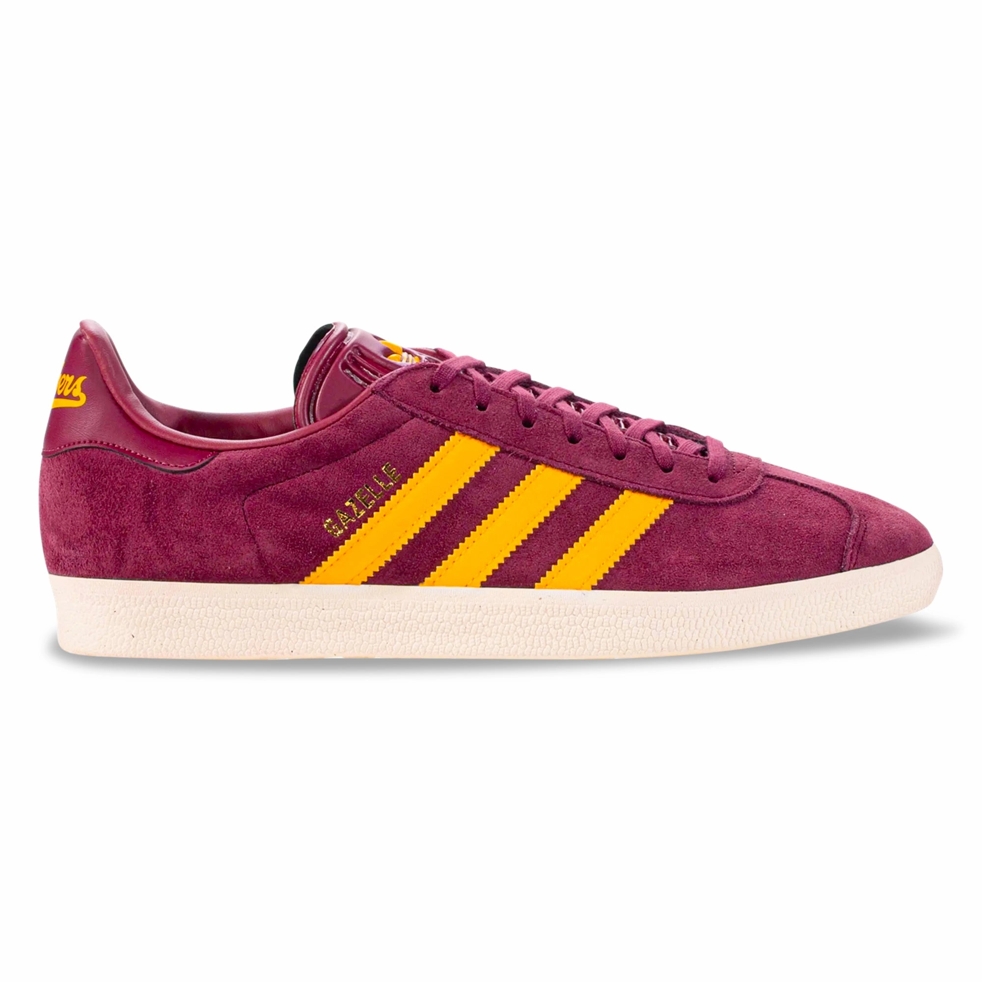 adidas Portland Timbers Gazelle Indoor Soccer Shoes (Maroon/Crew Yellow) Outlet Soccer Cleats