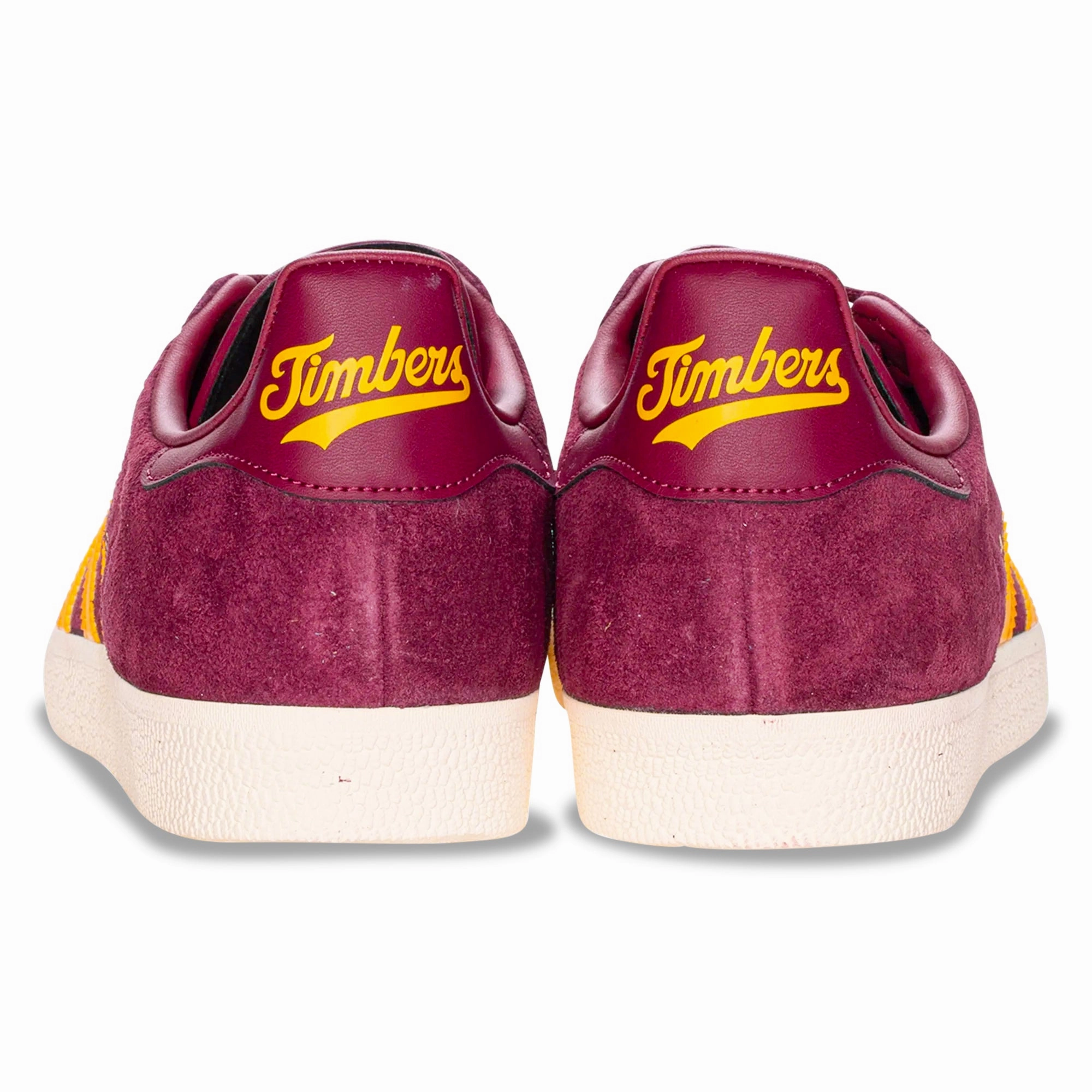 adidas Portland Timbers Gazelle Indoor Soccer Shoes (Maroon/Crew Yellow) All White Soccer Cleats