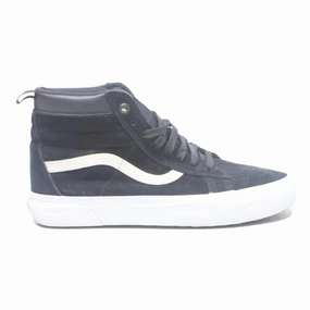 VANS Sk8-Hi Womens Black Canvas High Top Trainers UK 5.5 Classic Skate Shoes Grippiest Skate