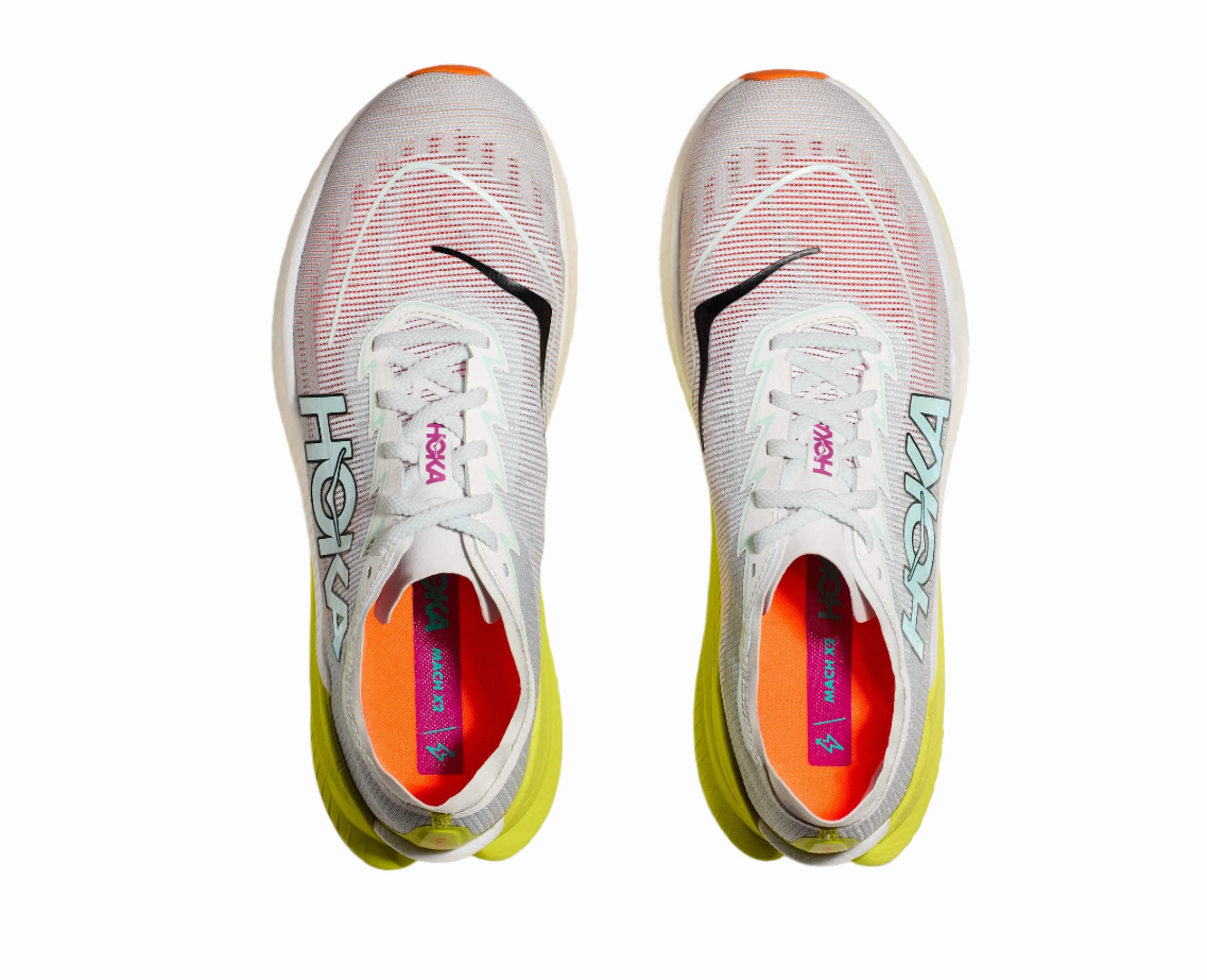 Men's Hoka Mach X 2 Cleaning White