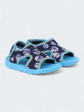 Kids Boy's Graphic Printed Sandals,Blue Non Skid Material For Slippers