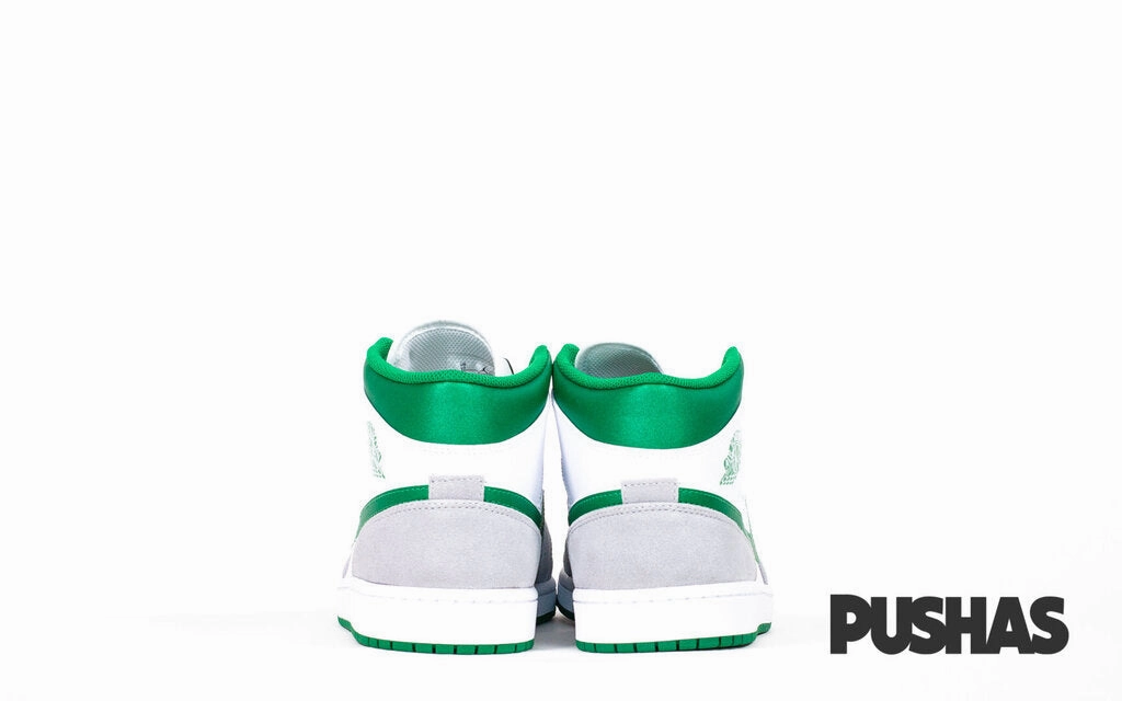 Air Jordan 1 Mid 'Grey Pine Green' Youth Basketball Shoes Australia