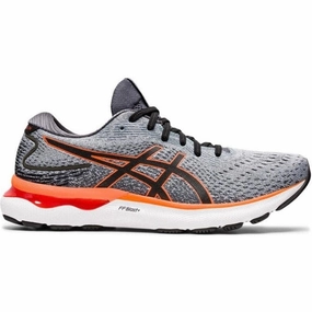 Best Asics Shoes For Overpronation Men's Asics Gel-Nimbus 24, Sheet Rock/Shocking Orange, 13 2E Wide