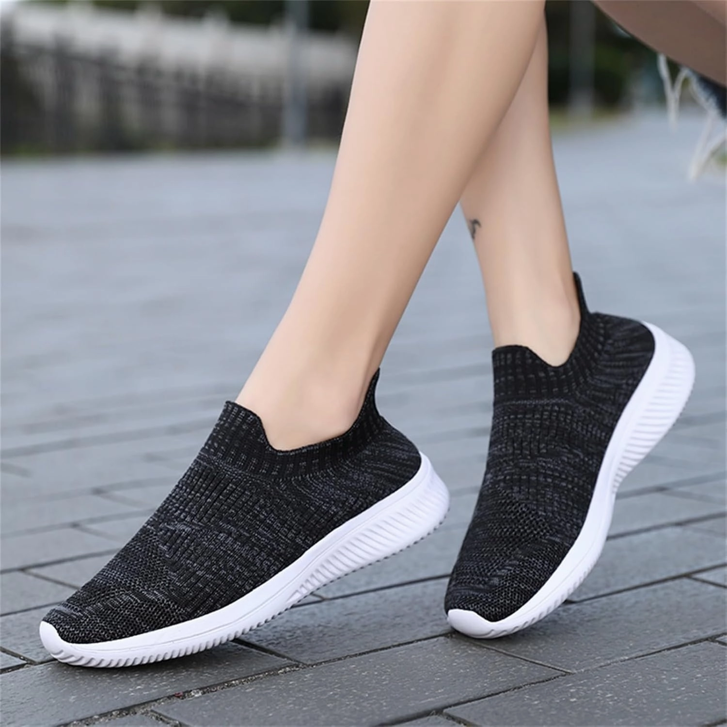 IWIHMIV Mens Tennis Shoes Walking Shoes Men's Sneakers Breathable Running Shoes Non Slip Soft Sole Casual Athletic Shoes Stability Shoe