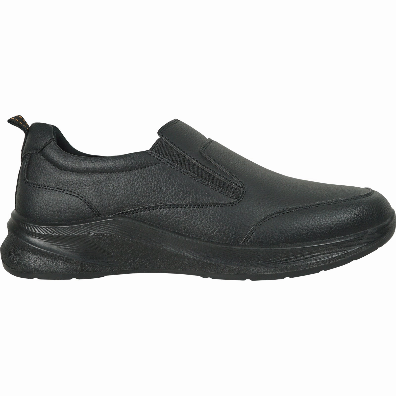 VANGELO Men Slip Resistant Shoe JIMMY-3 Black  - Wide Width Available Comfy Espad