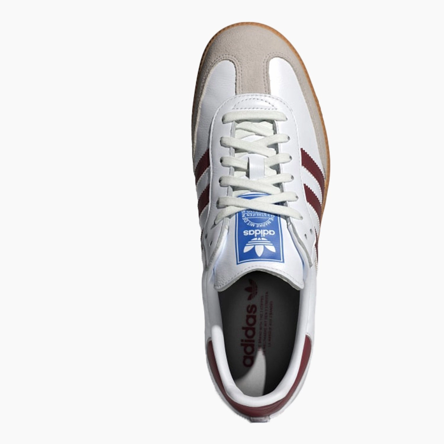 Originals Samba OG "White Burgundy Gum" Adidas Shoe Size Chart Cm