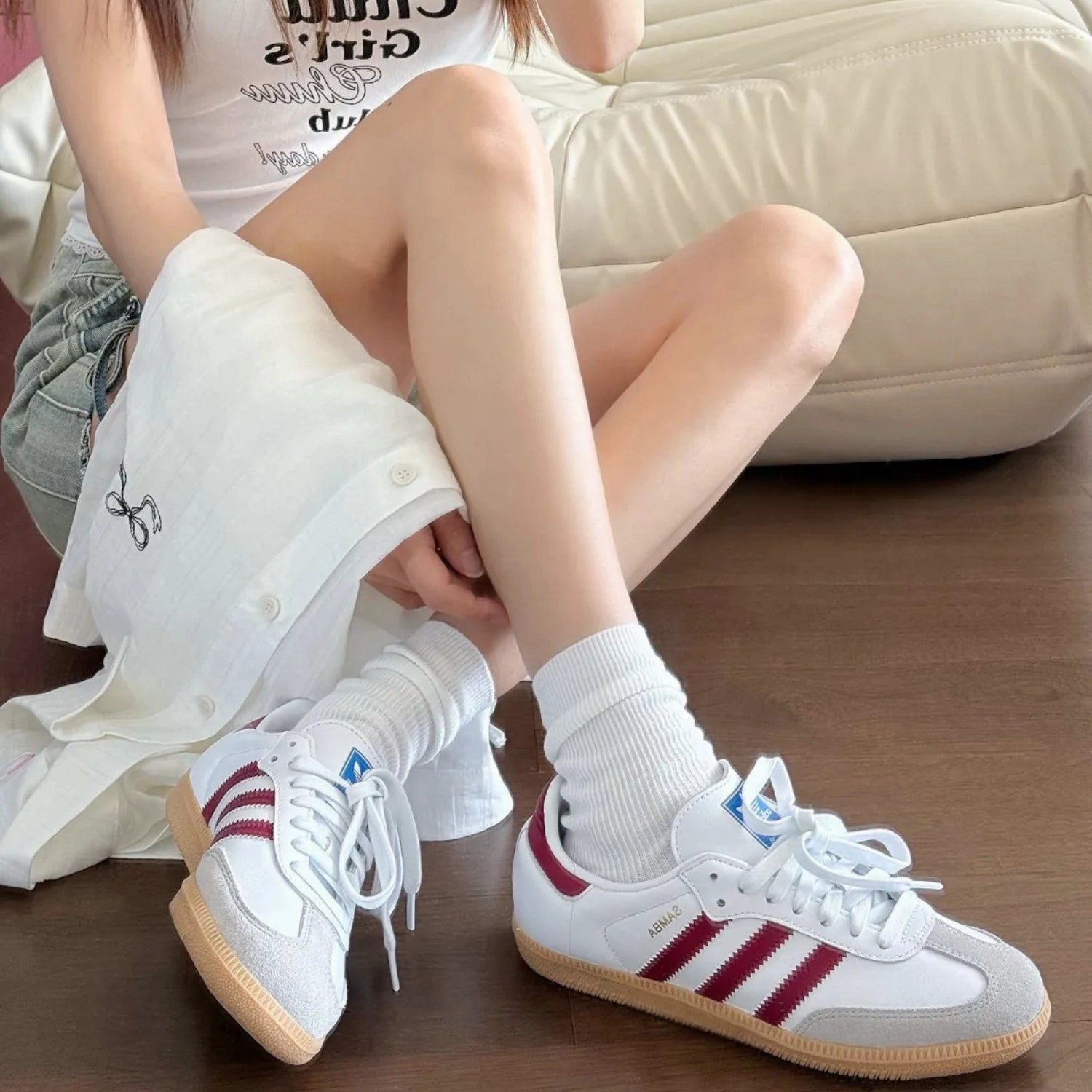 Originals Samba OG "White Burgundy Gum" Adidas Switch Fwd 2 Running Shoes