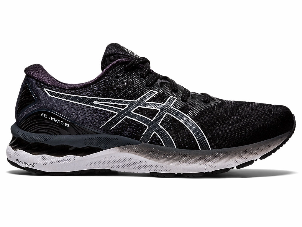 Men's Asics Gel-Nimbus 23, Black/White, 11.5 4E Extra Wide Asics Running Shoes India