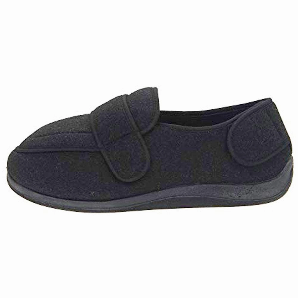 Foamtreads Physician Extra Wide Slipper Black (Women's) Slip In Slides