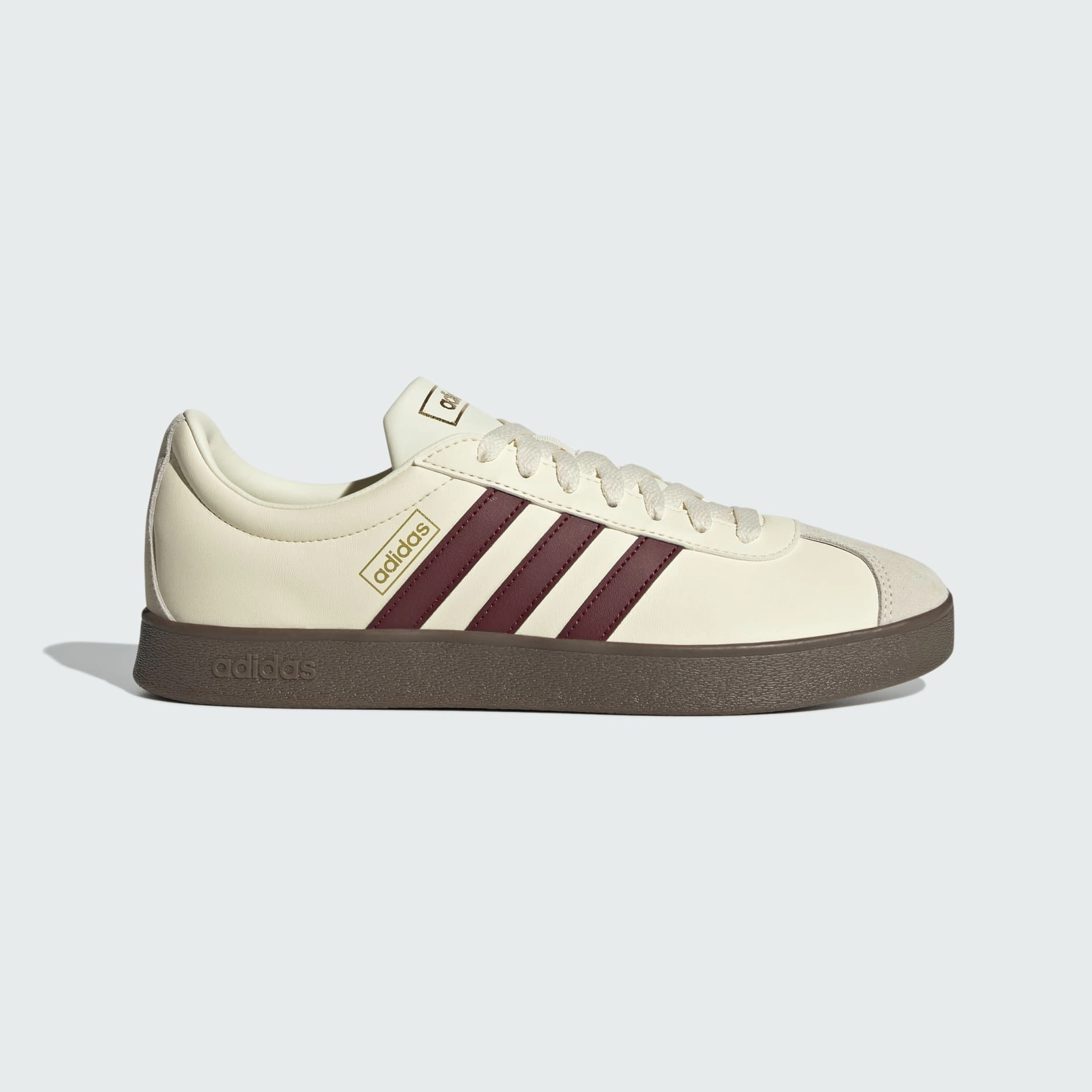 Off White Adidas Shoes VL COURT CLASSIC SHOES - Burgundy