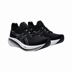 Best Asics Shoes For Beginner Runners Women's Gel-Nimbus 26 - Black/Graphite Grey (B Width)