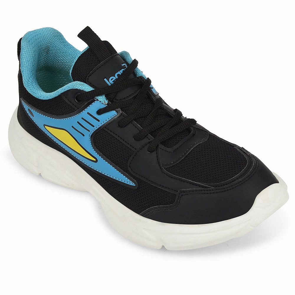 How To Purchase Running Shoes Leap7x Black Sports Lacing Running Shoes For Kids CLOUDY-5L By Liberty