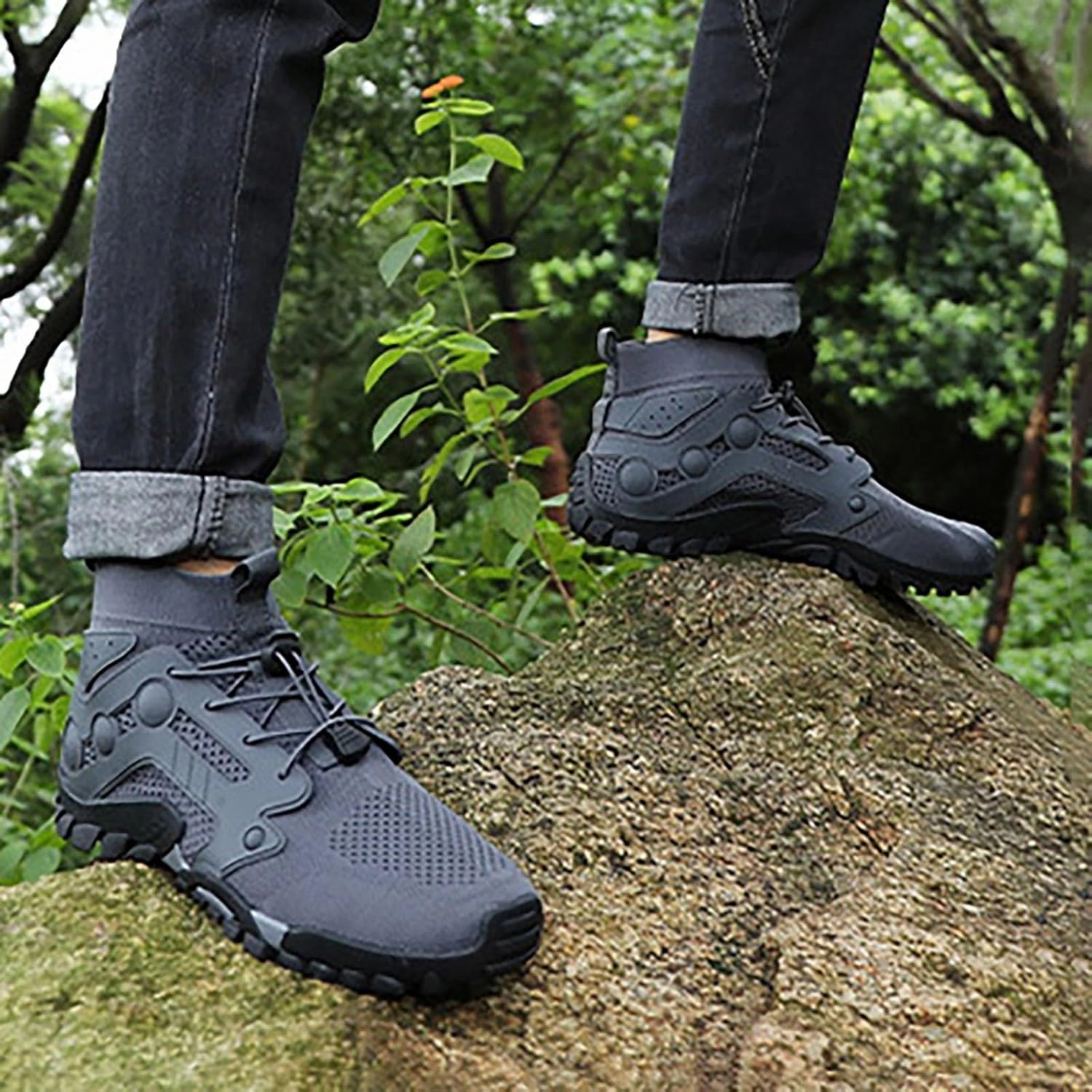 Walking Tennis Shoes for Men Non Slip Outdoor Hiking Shoes Non Slip Men Sport Athletic Running Sneakers Walking Shoes Air Max Shoes Running