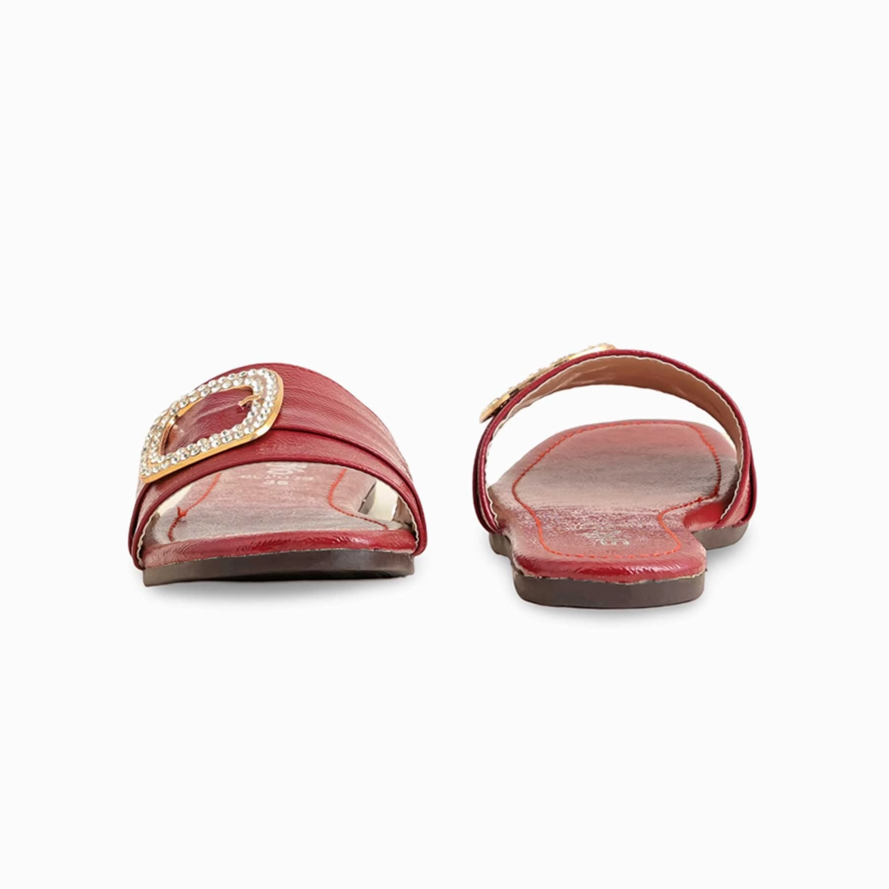 Maroon Casual Slipper For Ladies CL2038 Non Skid Soles For Slippers