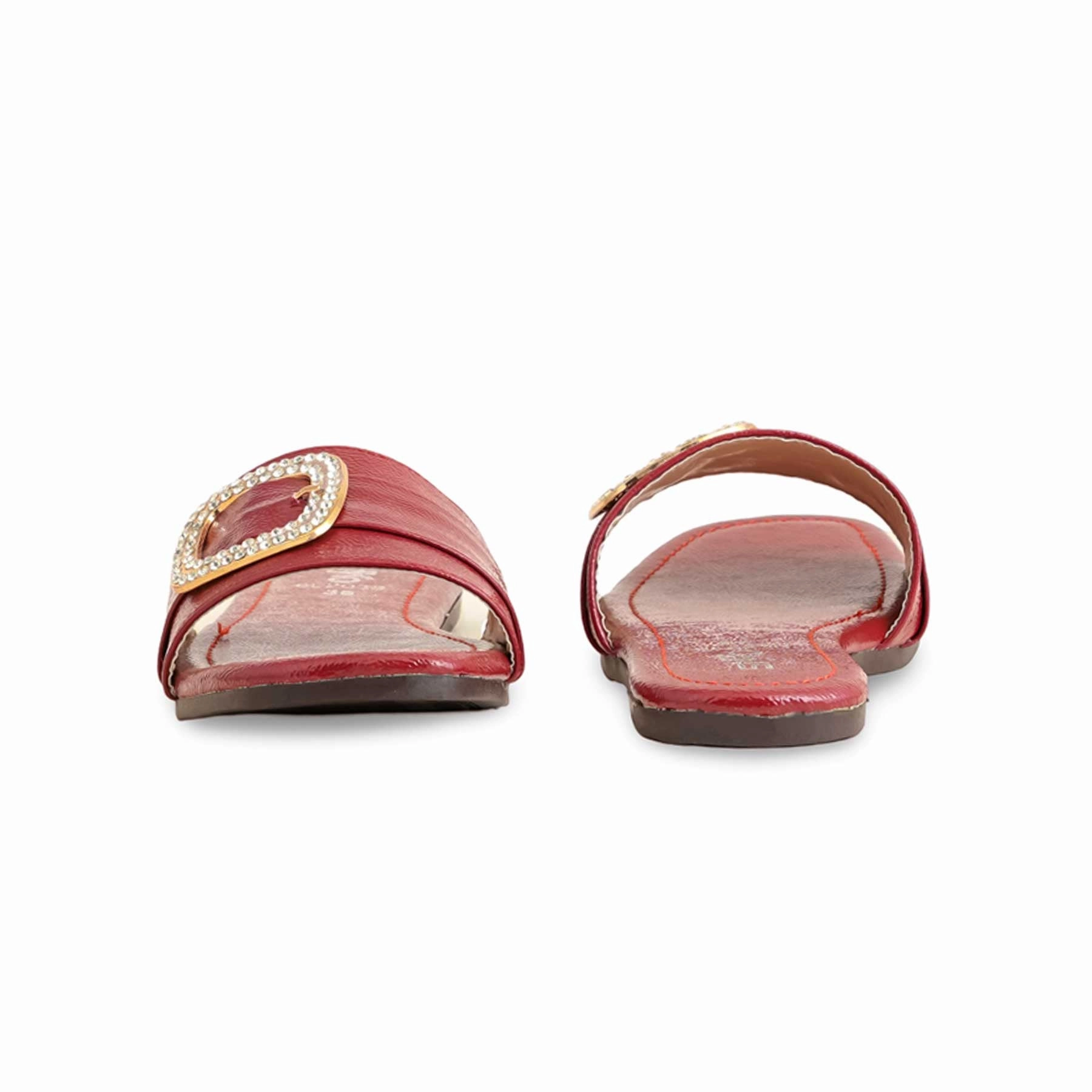 Clog Style Slippers Maroon Casual Slipper For Ladies CL2038