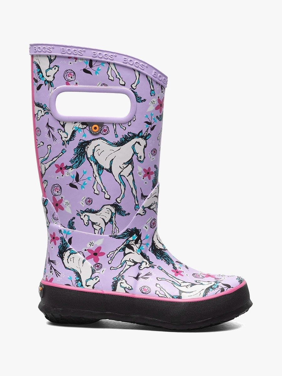 Women Waterproof Shoes Bogs Rainboot Unicorn Awesome 73000-541 Kids Lavr Multi Waterproof JOBB1536