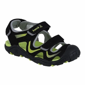 Gore Tex Shoes Not Waterproof Kamik Wander HK4692-BLM Sandal Kids Black Waterproof Adjustable Strap JOBB1689