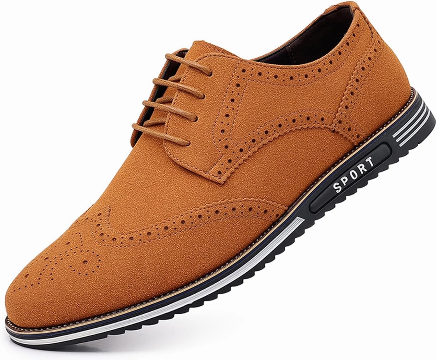 White Dress Shoes for Men Size 8.5 Fashion Men's Breathable Men's Slip On Shoes Size 10.5 Wide Business Casual Business Casual Shoes For Work