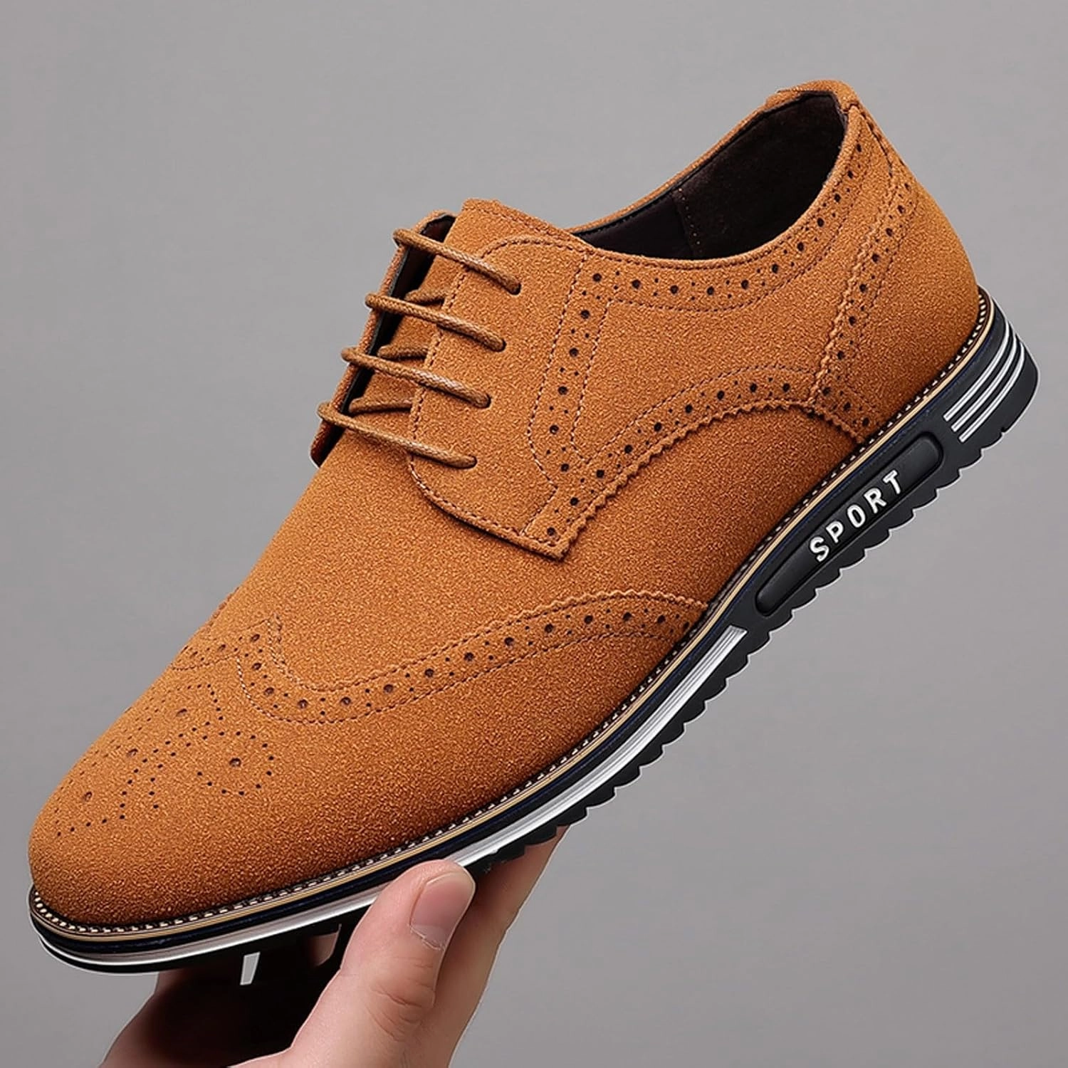 High Top Shoes Casual White Dress Shoes for Men Size 8.5 Fashion Men's Breathable Men's Slip On Shoes Size 10.5 Wide Business Casual