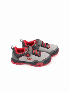Kid's Boy Printed Sneakers,Grey/Red Lee's Sneakers
