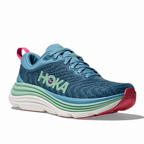 Find Womens Hoka Gaviota 5 in Alpine Blue/Jadeite
