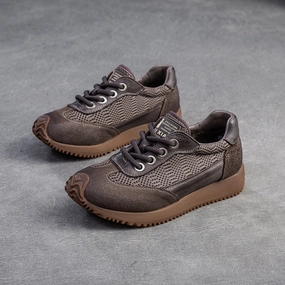 Women Retro Breathable Patchwork Casual Shoes New Comfort Casual Shoes